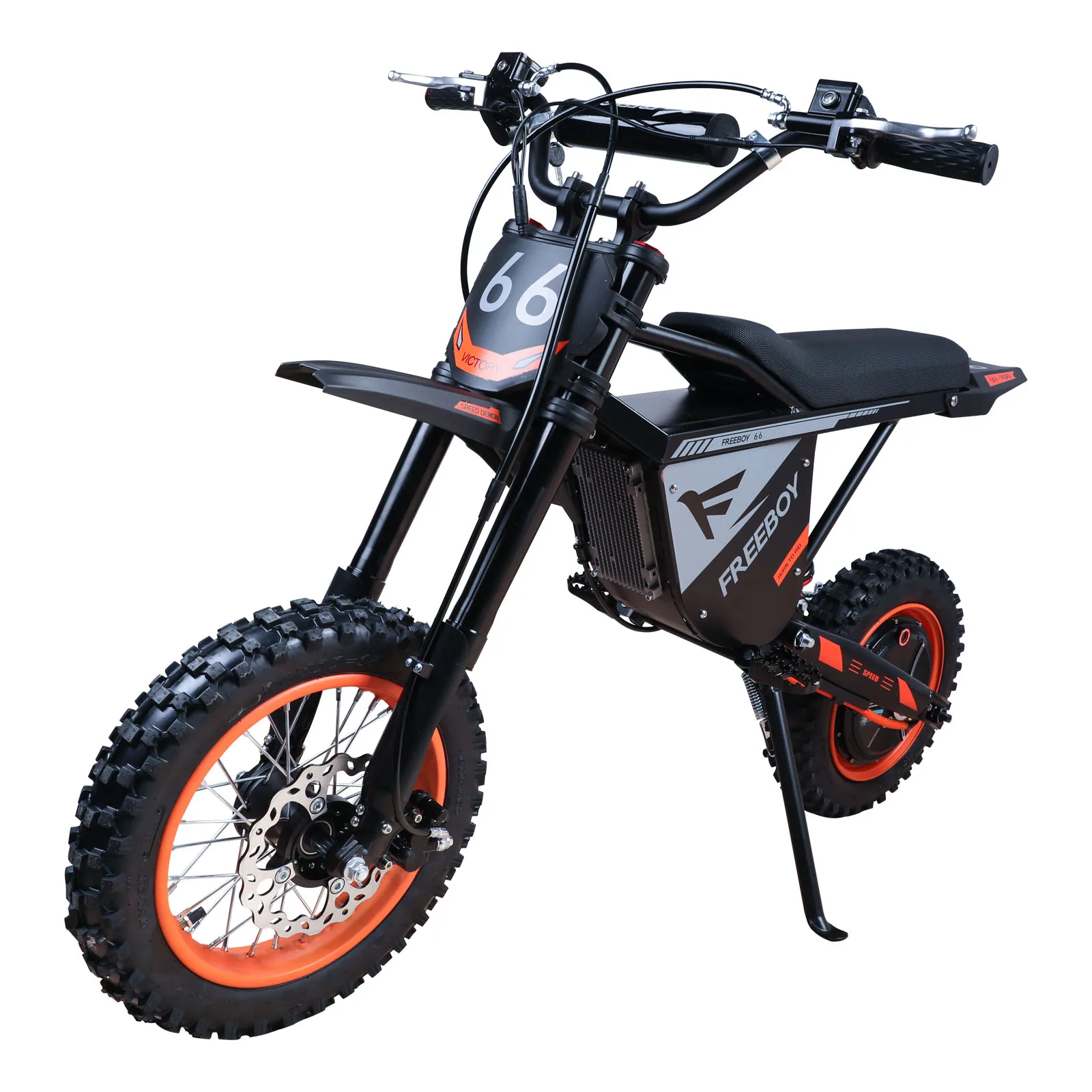 FREEBOY Y66, Elektrofahrrad für Erwachsene, 48-V-30-Ah-Akku, Höchstgeschwindigkeit 34 km/h, 12-Zoll-Vorder- und 10-Zoll-Hinterradreifen für Geländefahrten, hydraulische Scheibenbremse, LCD-Display,