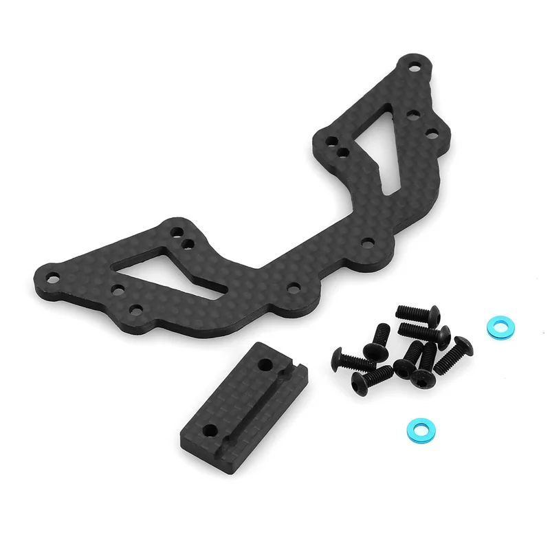 

Stylish-1 Piece Carbon Fiber Second Floor Steering Mount Front Gearbox Mount Replacement Parts For 1/10 TAMIYA XV01 RC Car Parts