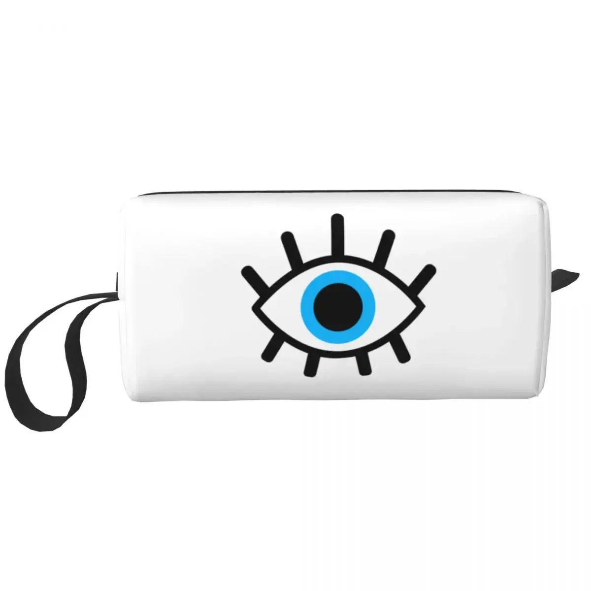 Custom Magic Eyes Charm Makeup Bag for Women Travel Cosmetic Fashion Black Evil Eye Amulet Boho Pattern Storage Toiletry Bags