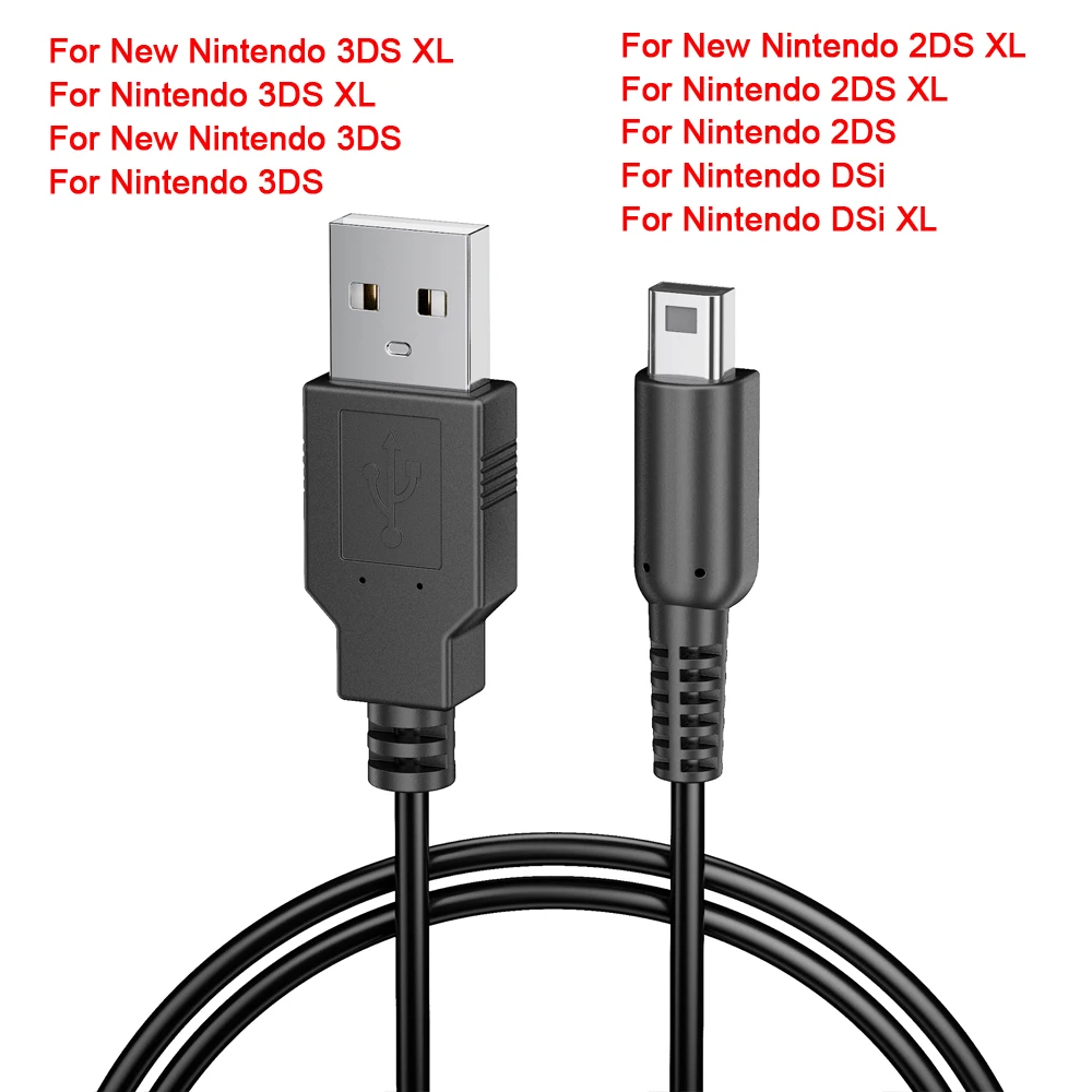 USB Ladegerät Kabel Für Nintendo S Lite DSL NDSL Daten Lade Power Kabel Für NDSi 3DS Neue 3DS XL LL Neue 2DS XL NDS GBA SP