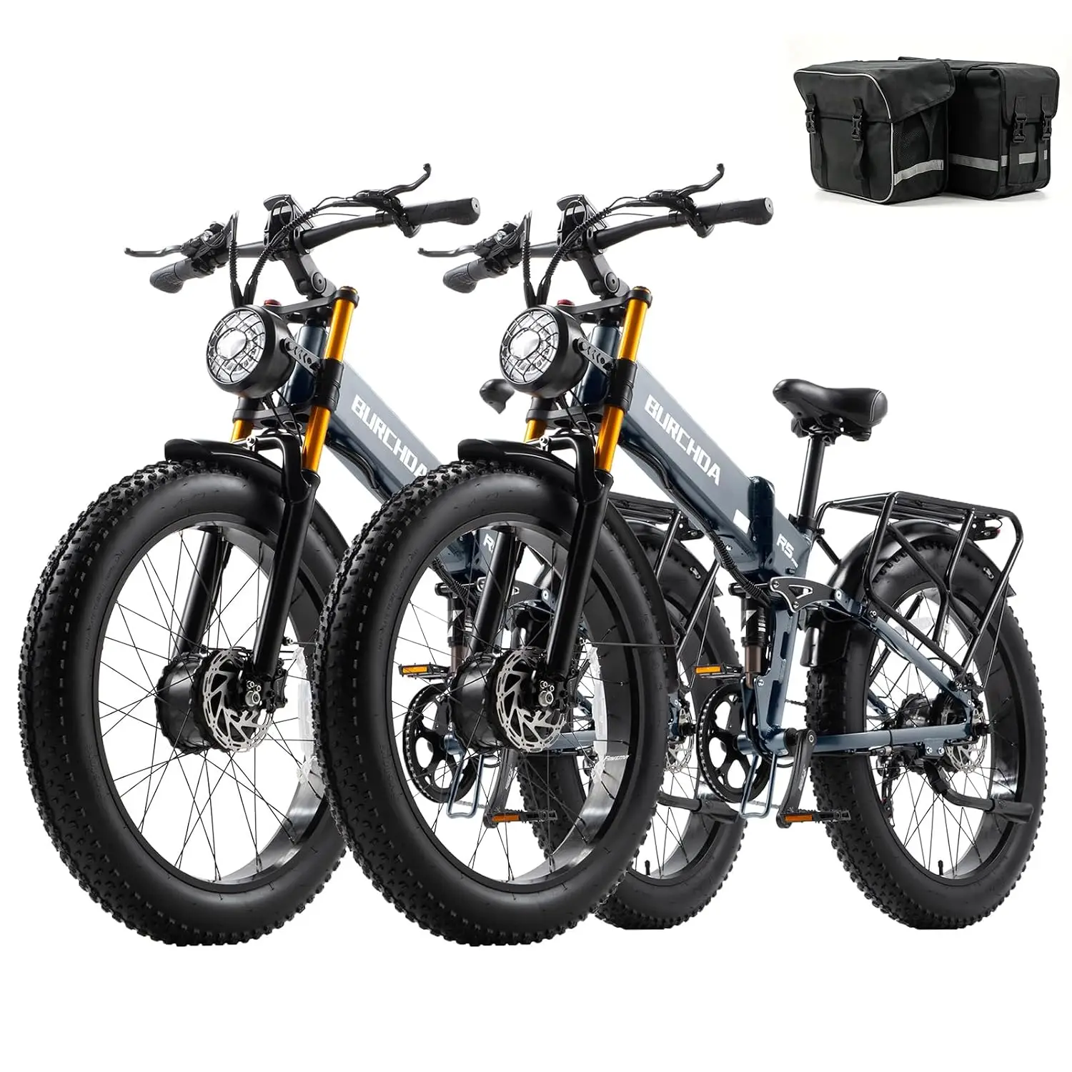 Dual Motor Electric Bicycle AWD 5000W Peak 40MPH High Speed Off-Road, Customized