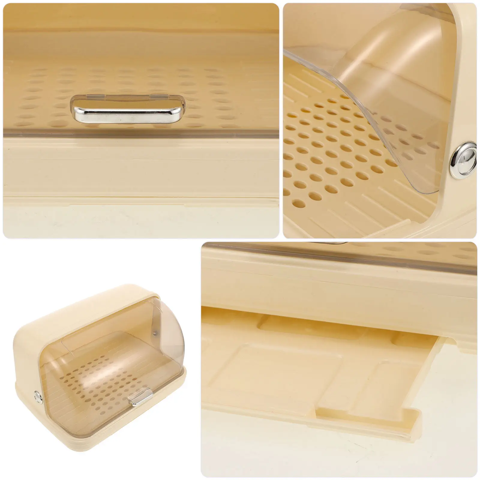 Desktop Cup Storage Organizer with Lid for Countertop Cups Glasses Tumblers Baby Bottles Drying Rack Water Drain Design Modern view 3