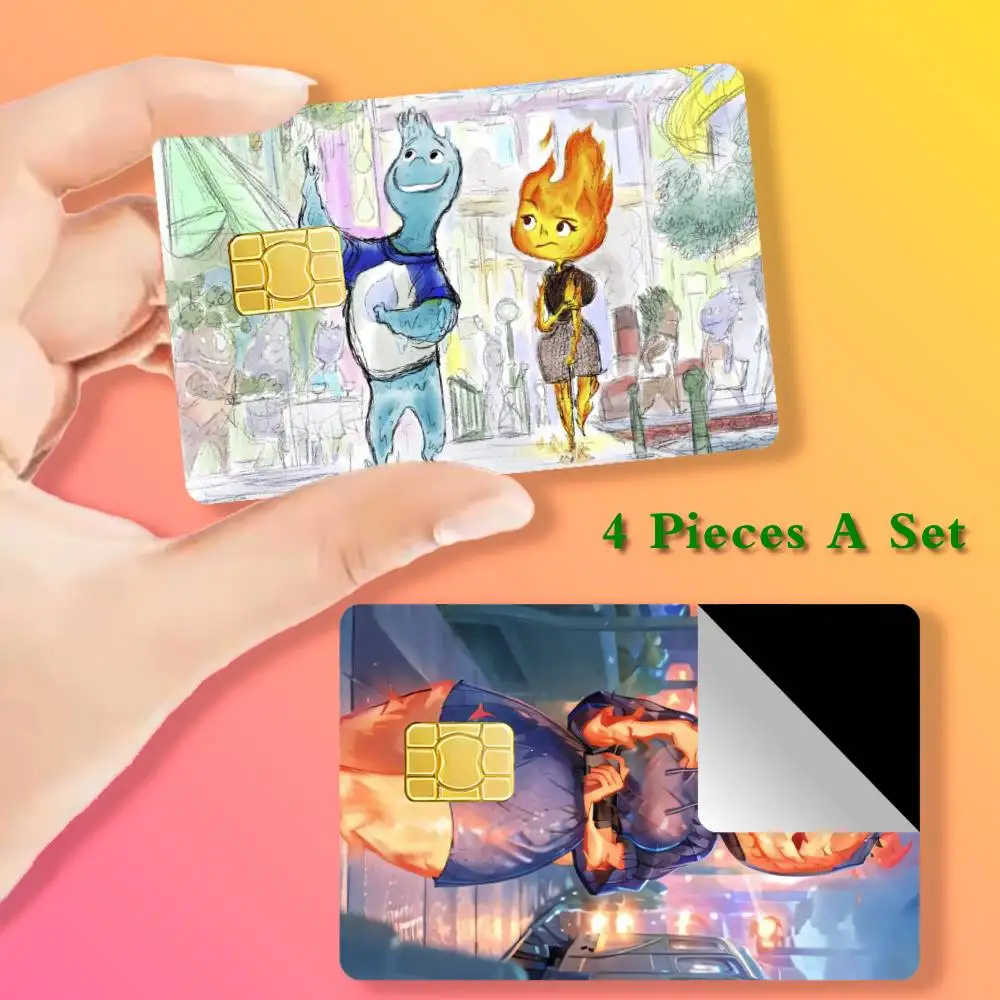 

Crazy E-Elemental City Card Stickers Cover Film Sticker for Debit Credit Bank Card Waterproof
