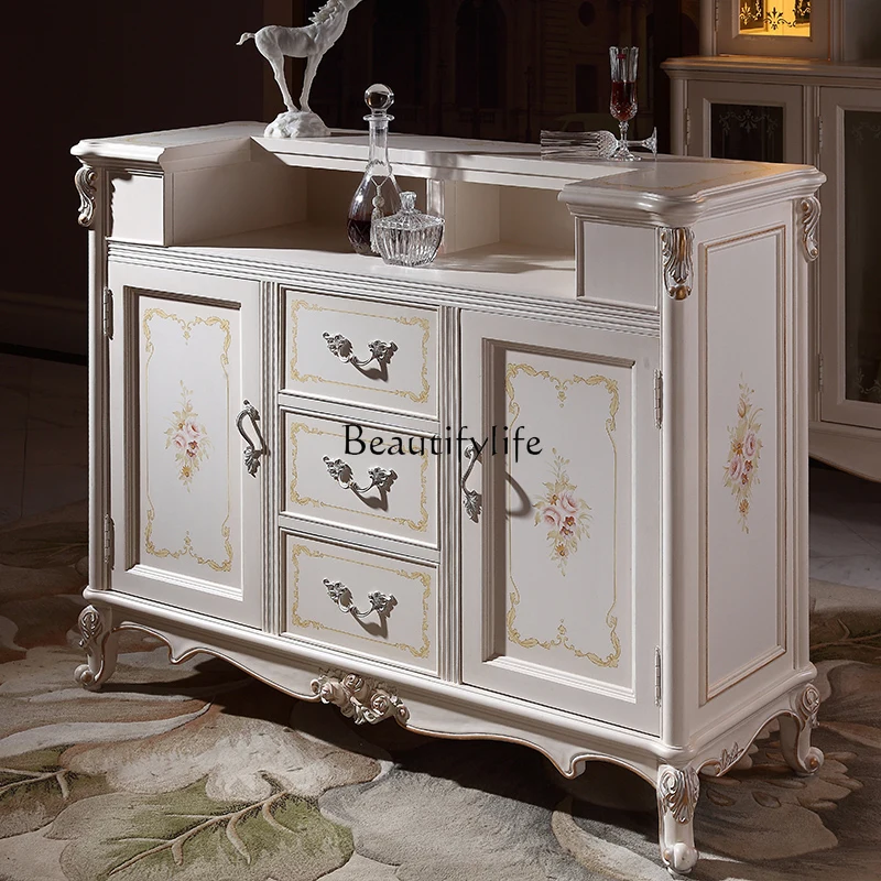 

Luxury Wine Cabinet Villa Model Room Old Quality Bar Table Restaurant checkout page