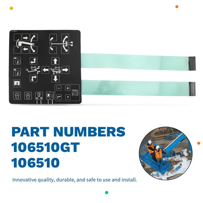 A99F-106510GT Platform Boom Switch Membrane Control Decal 106510 For Genie Z80/60 Boom Lift ZX-135/70 Bottom Control Sticker