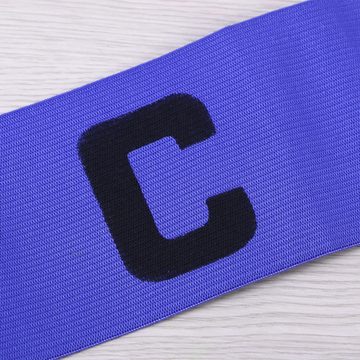 Adjustable Blue Soccer Football Captain Armband Anti-Drop Rugby Basketball Player Bands for Team Use Captain Armband