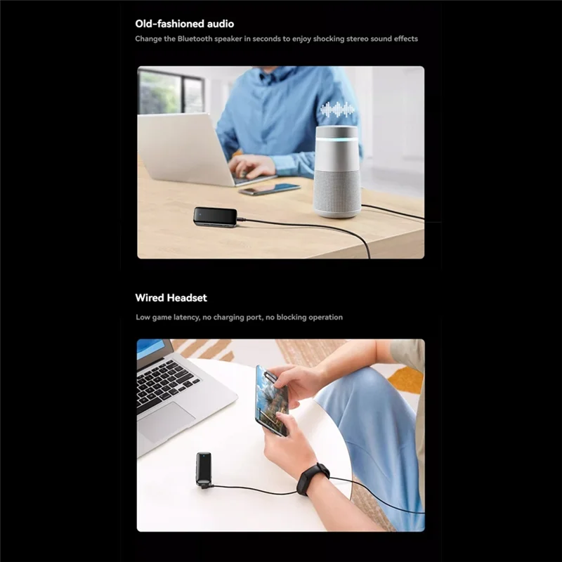 

New-Bluetooth 5.3 Receiver Transmitter Car Bluetooth Audio Adapter Wireless 3.5Mm Aux Audio Adapter Support Wireless Photo
