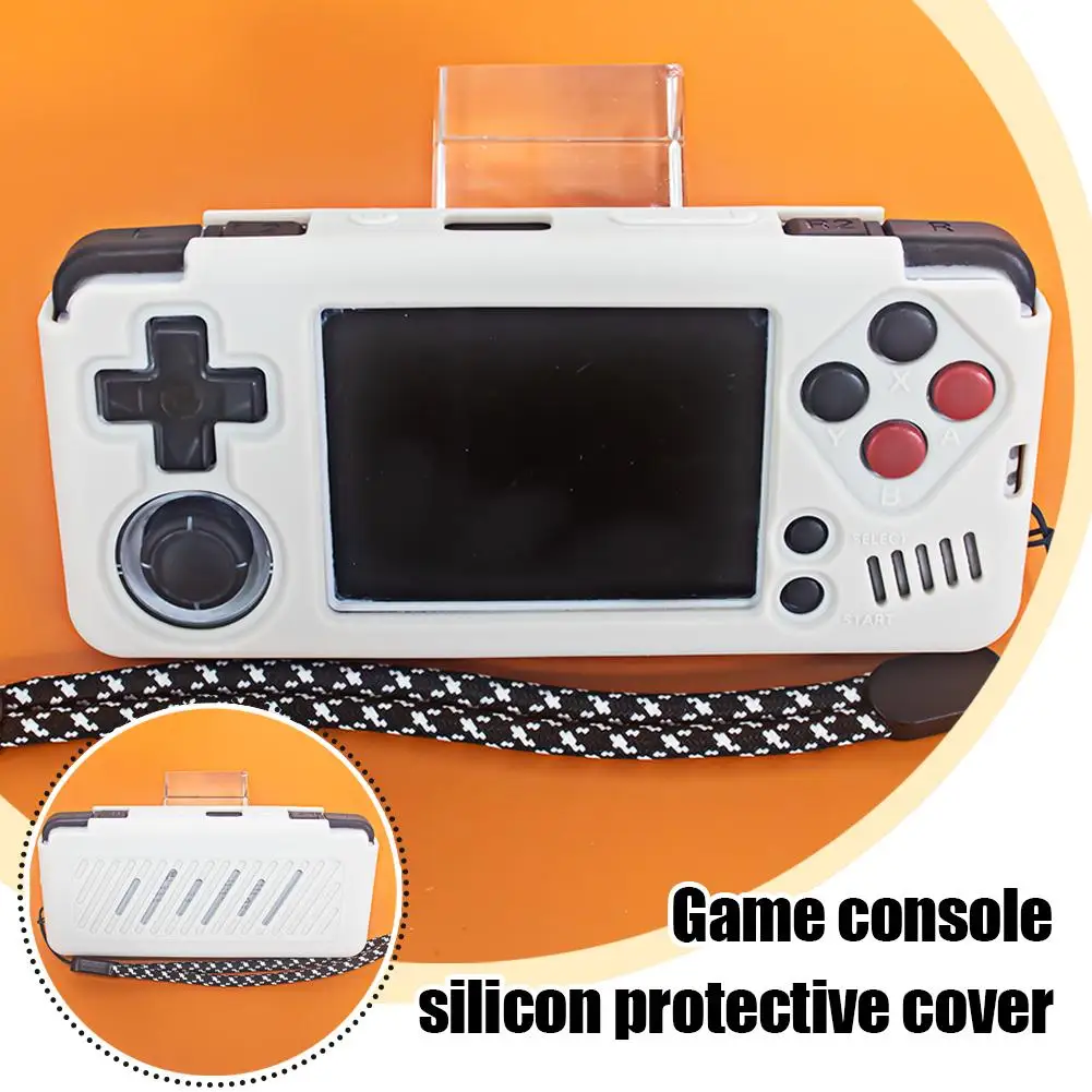 For MiyooA30 Portable Open Source Handheld Game Console Anti-fall Dust Case Silicone Storage Soft Solid Color Shell Protect Z9U9