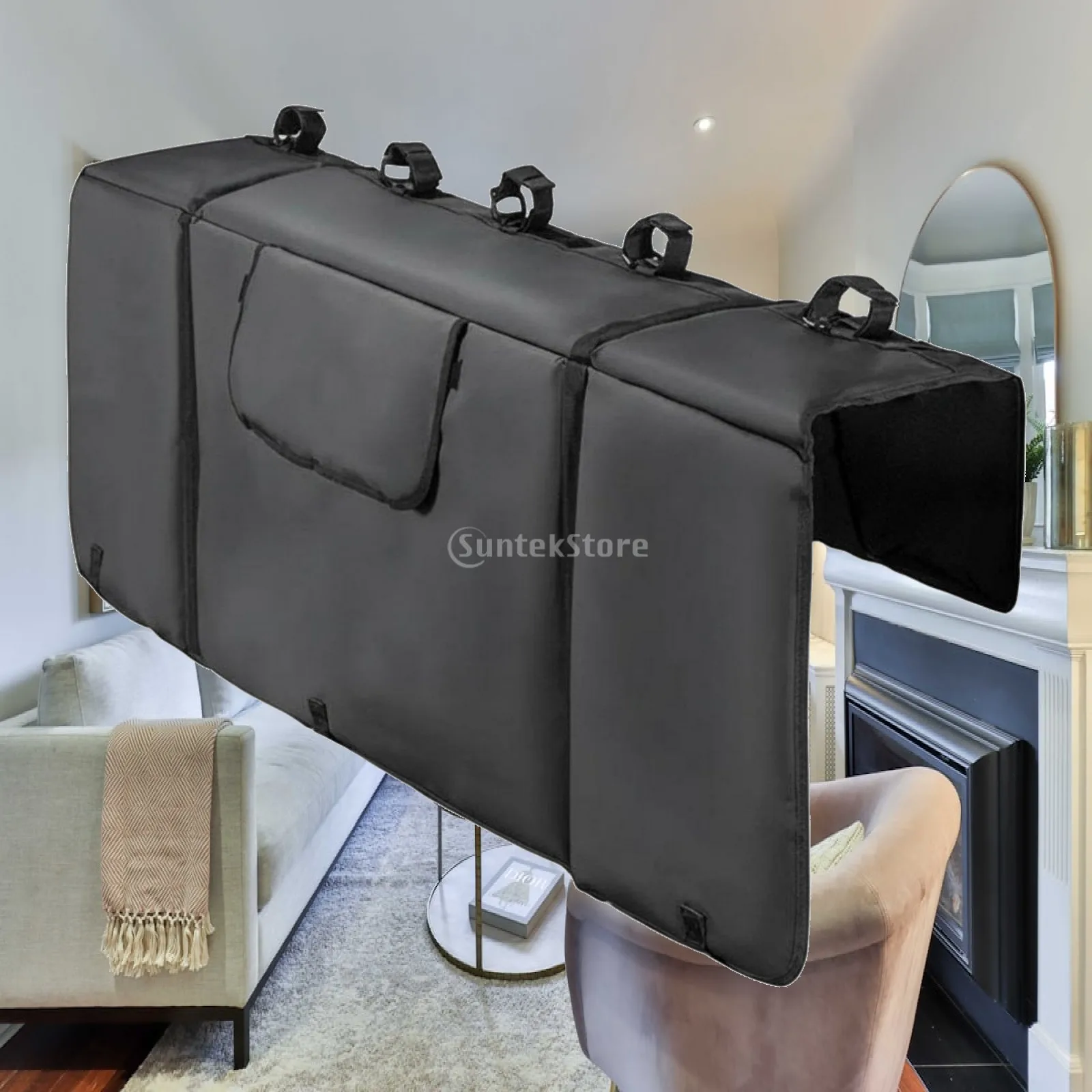 Pickup Truck Tailgate Pad Waterproof Mat with Tool Storage for Rear Bicycle Support and Transport