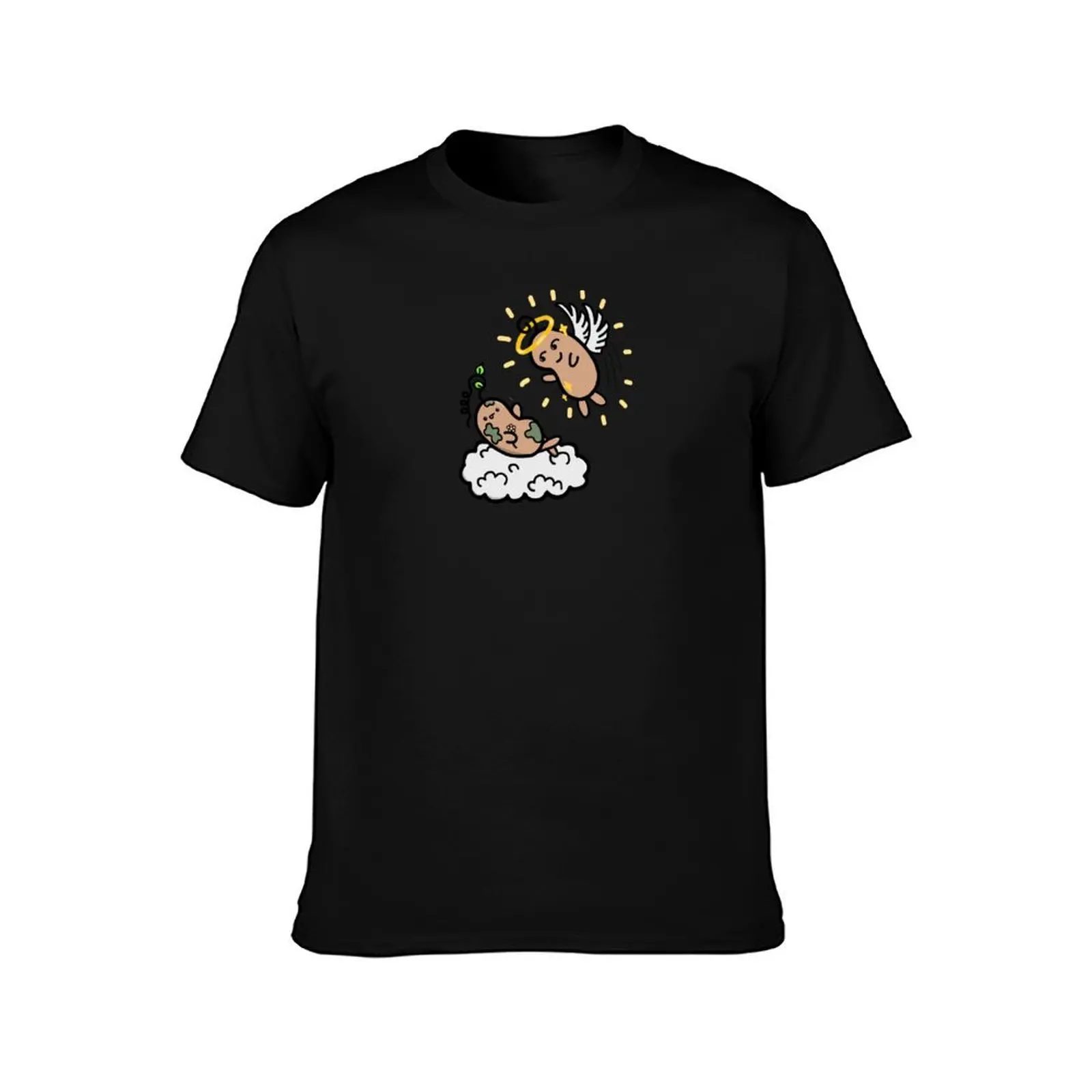 The Creation of Beans T-Shirt Summer Casual Cotton Tee Oversized Streetwear Tops Vintage Graphic Print Unisex Men Women