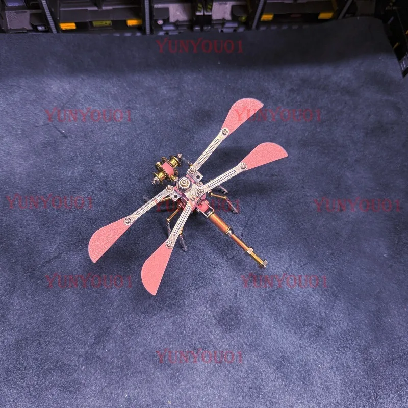 Steampunk Mechanical Insect Stereoscopic Metal Assembly Model Dragonfly DIY Handmade Puzzle Holiday Toy Gift