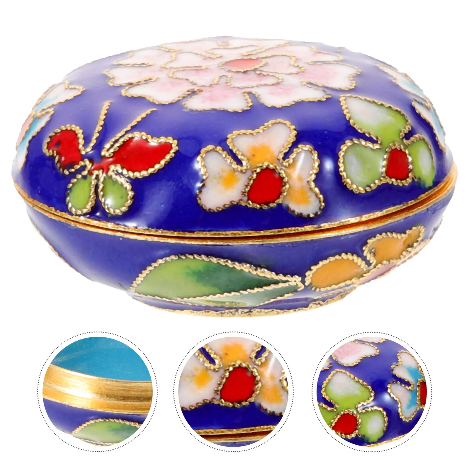 

Vintage Style Mini Jewelry Box With Lid Exquisite Pattern Sturdy Material For Earrings Necklaces Rings Small Gift Boxes Powder