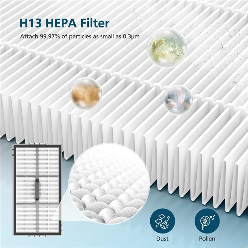 ABVI-Replacement Accessories For Roborock Saros 10R Robot Vacuum Main Side Brush HEPA Filter Mop Cloth Dust Bags