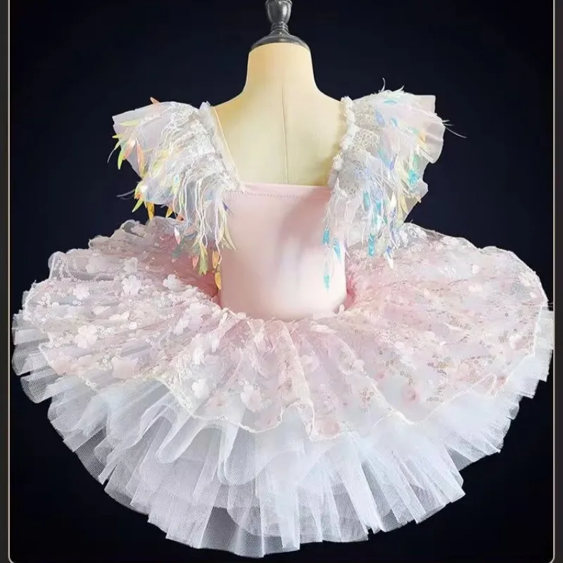 

Cute Party Children's Ballet Leotard Girl Dress Dance Costume Princess Tutu Dresses Summer Baby Clothes Kids Outfit Vestidos