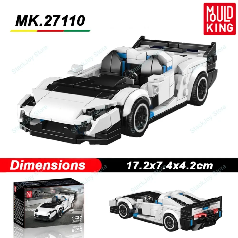 

Mold King 395 шт. MOC гоночный автомобиль кирпичная скорость игрушка суперкар автомобиль гиперспорт строительные блоки автомобиль образовательная игрушка для мальчиков