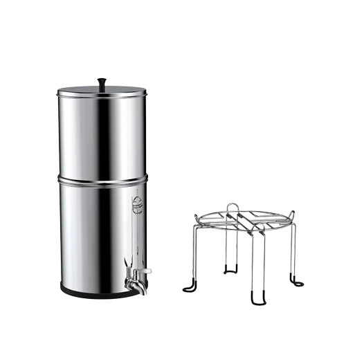 Stainless Steel Gravity Filter Bucket Outdoor Water Purifier Camping Filter Outdoor Water Purifier