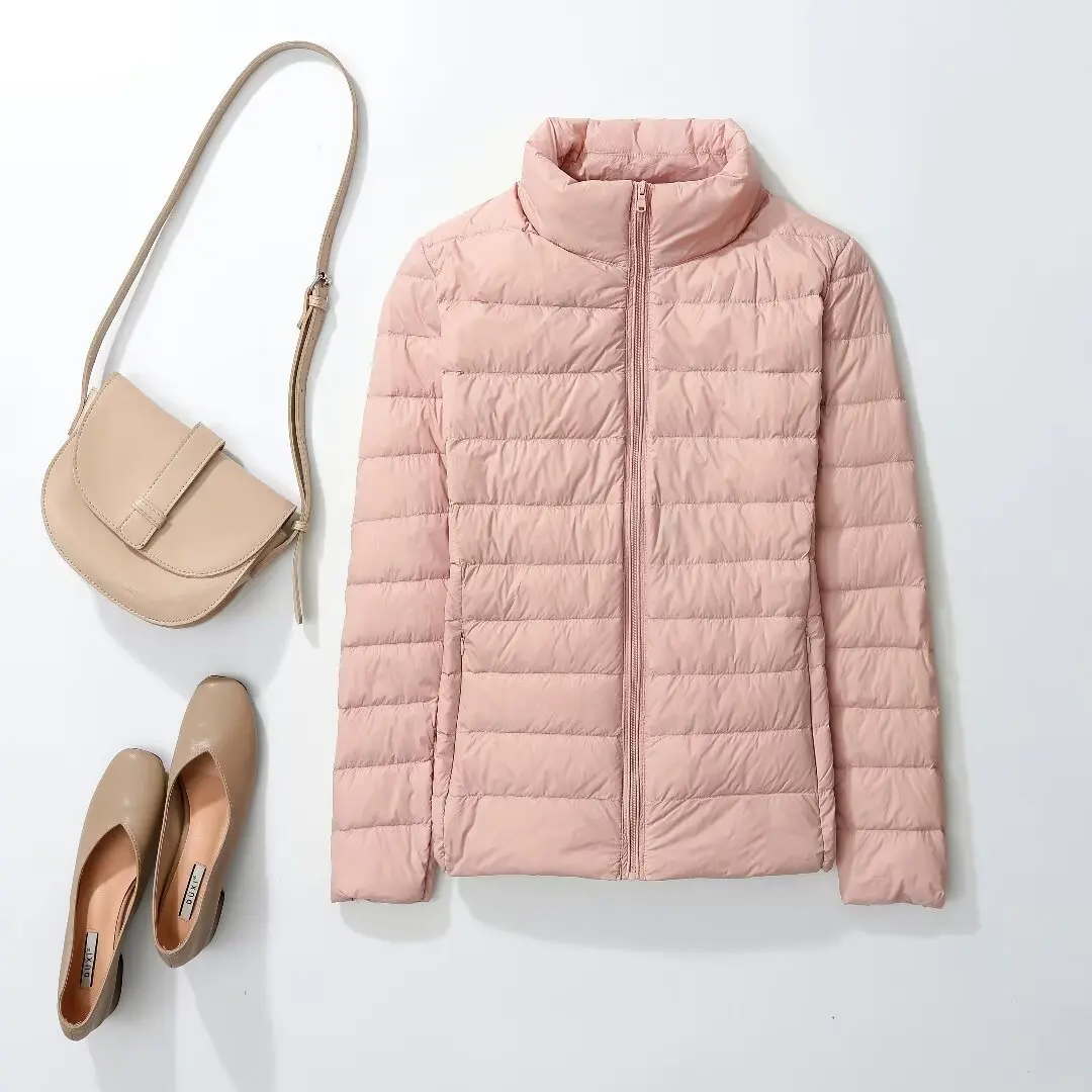 Vrouwen Lente Jas Mode Korte Ultra Lichtgewicht Opvouwbare Puffer Jassen 15 Kleuren Vrouwelijke Down Warme Koreaanse Slim Fit Parka 5XL