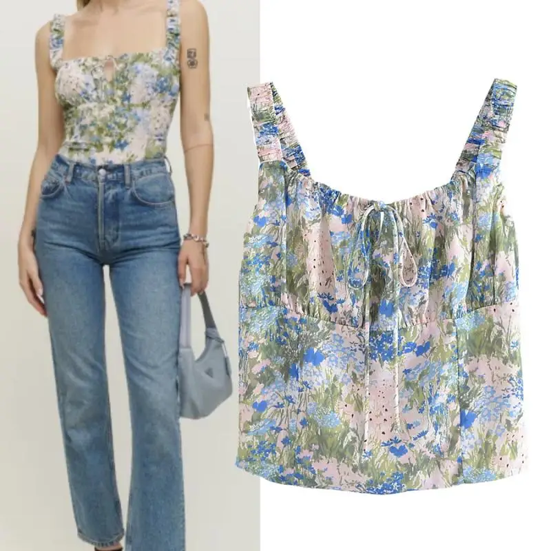 

WMDR Women's Versatile R4895 Retro Oil Painting Strap Dr Faionable Single-Piece Polyester Fiber Summer Clothing