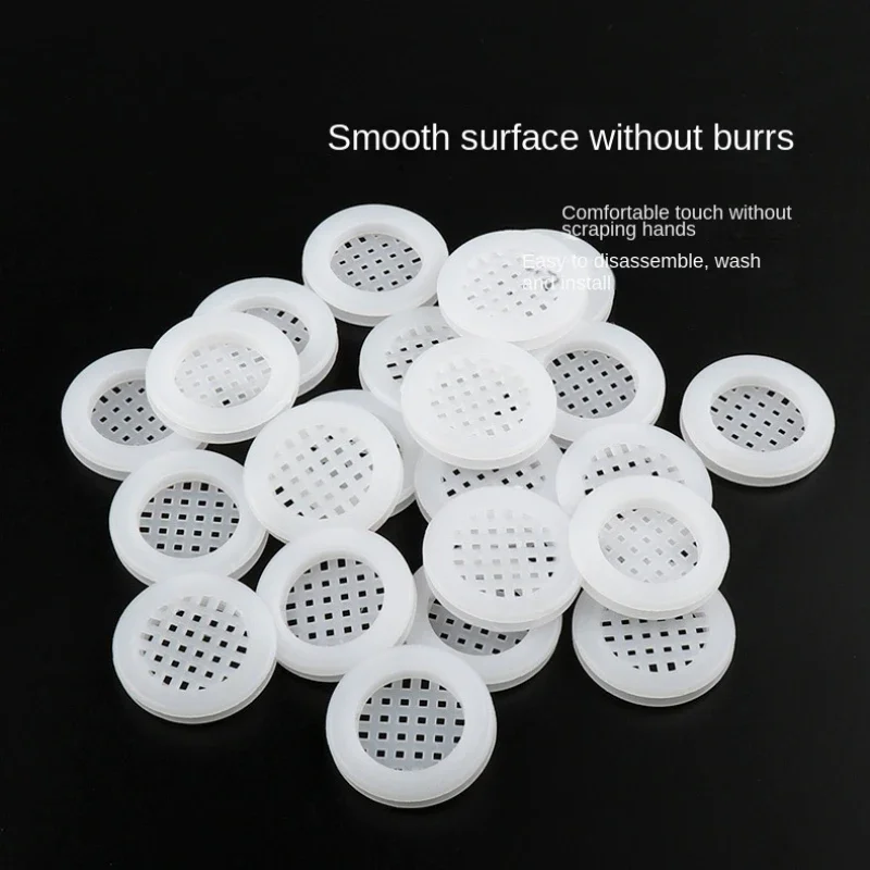 20pcs Furniture plastic air vent cover Kitchen cabinet Shoe cabinet Air mesh moisture proof vent Double white closet air vent