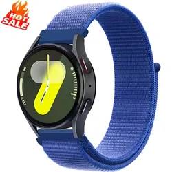 Nylon Loop Band For Samsung Galaxy Watch 6 4 7 FE classic/5 Pro/active 2/Gear S3 20mm/22mm Bracelet Huawei watch GT 3 pro strap