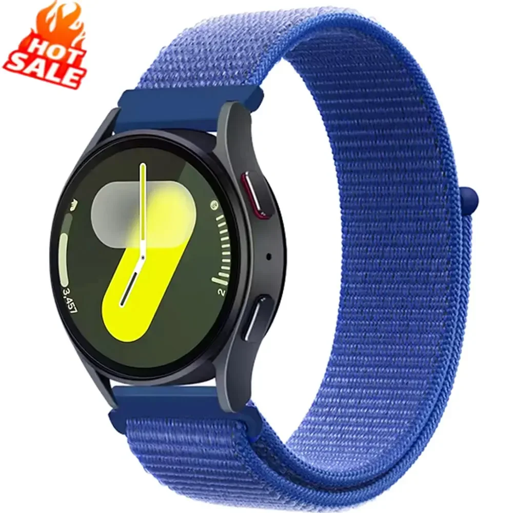 Nylon Loop Band For Samsung Galaxy Watch 6 4 7 FE classic/5 Pro/active 2/Gear S3 20mm/22mm Bracelet Huawei watch GT 3 pro strap