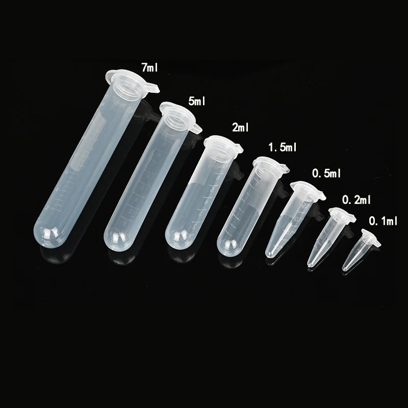 

Laboratory 0.1/0.2/0.5/1.5/2/5/7ml Plastic Centrifuge Tube EP test tube PCR tube Sample Repackaging small bottle