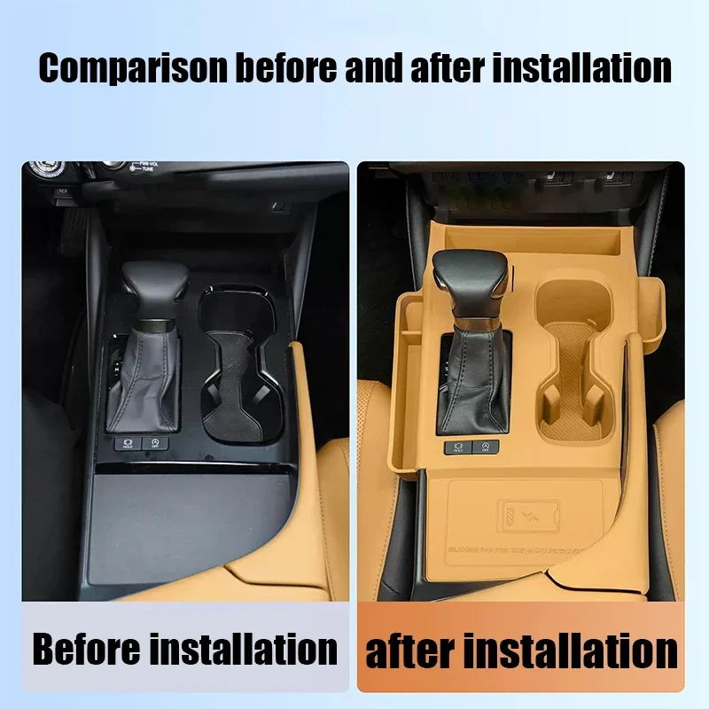 For Lexus ES200 ES260 ES300h 2022 2023 2024 2025 Integrated silicone protective pad for car center console interior products
