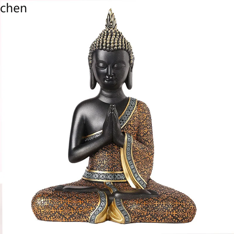 Buddha Statue Restaurant Sculpture Decorative Ornament Carving