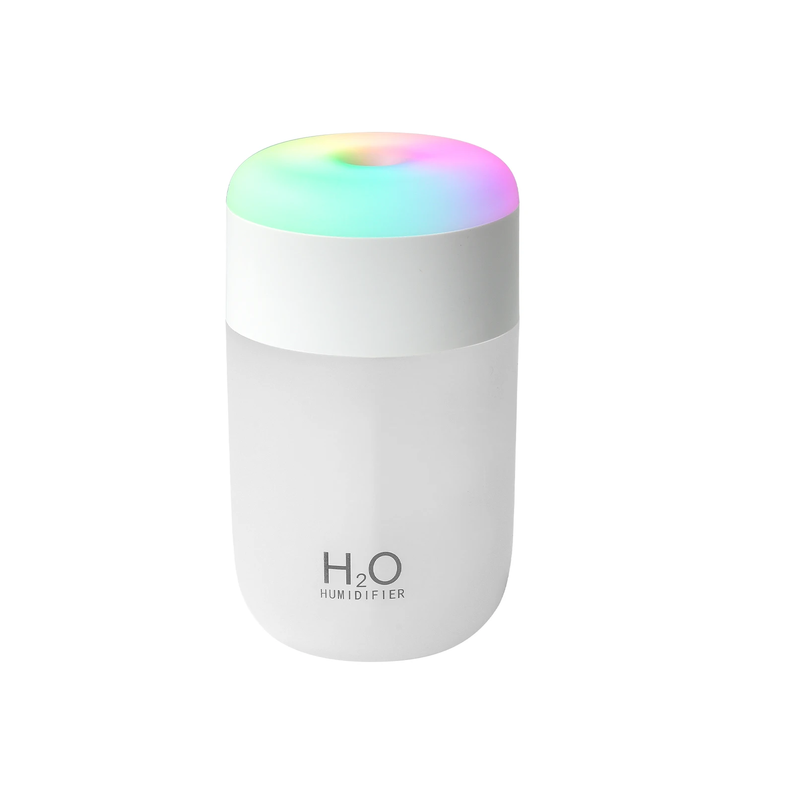2025 New Creative Home Office Desktop Colorful Cup Evaporative Humidifier Oxygen Bar USB Portable Car Seven-color Light Silent