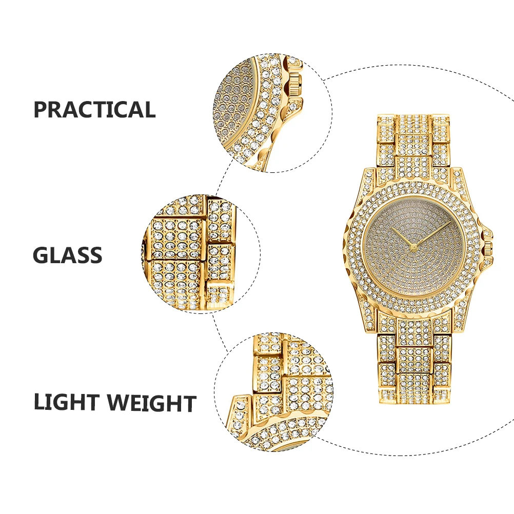 Orologio da polso da donna Elegante orologio al quarzo Materiale in lega di vetro Delicato e confortevole Eccezionale lavorazione artigianale Regalo con tempo preciso