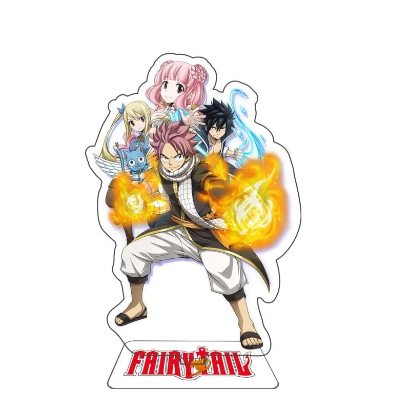 NEW Anime FAIRY TAIL 15CM 100 YEARS QUEST Acrylic Stand Action Figure Natsu Toy PVC Fairy Tail Desktop Standing Sign Gift