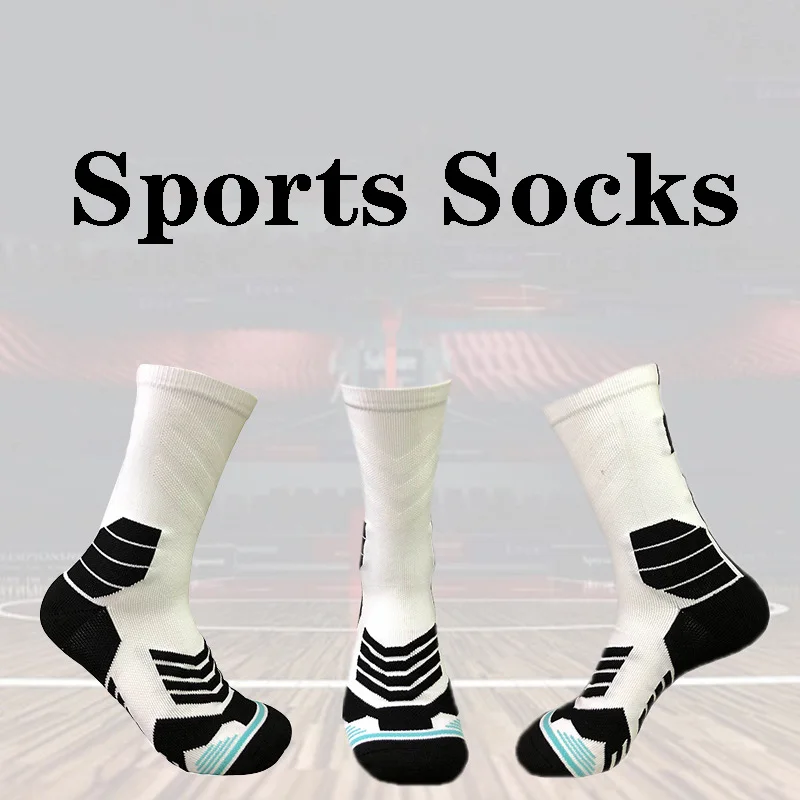 Unisex Basketball Elite Compression Socks, meias de ciclismo masculino com número, toalha inferior, esportes ao ar livre, alta qualidade, adulto