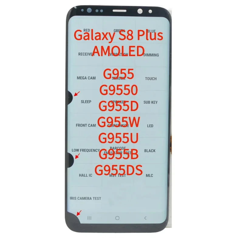 AMOLED LCD Display For Samsung Galaxy S8 Plus G955 G955FN Display Touch Screen Digitizer for S8+ G955F LCD Screen With defects