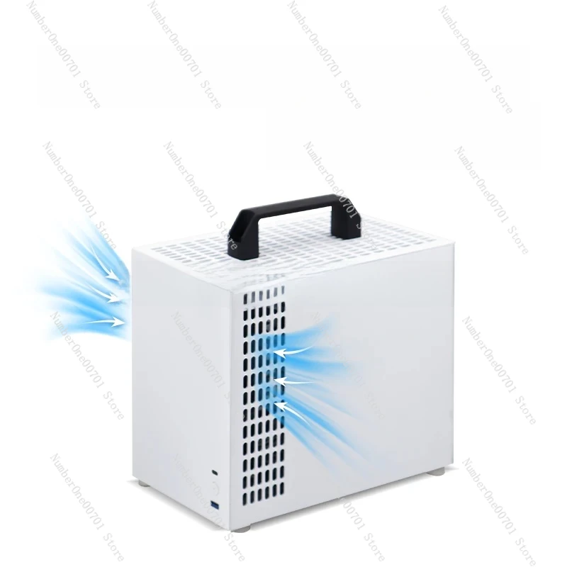 

Beniu U35 ITX Портативный боковой прозрачный настольный компьютер SFX Блок питания Маленький полностью алюминиевый корпус без K66