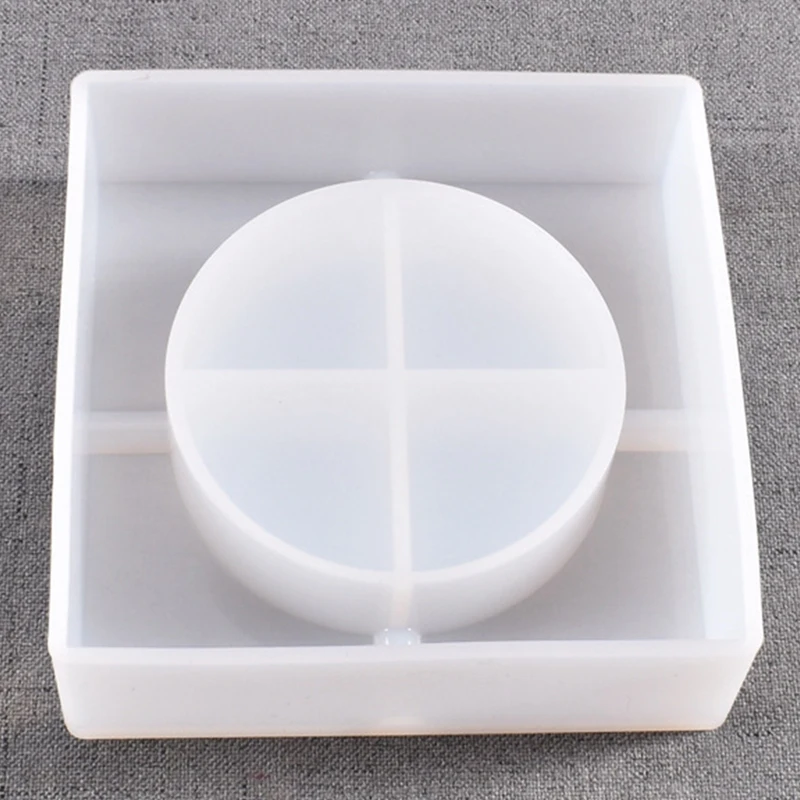 Ashtray Resin Mold & Herb Grinder Silicone Mold, Square Jewelry Storage Box/Spice Mills Grinder Epoxy Casting Mould