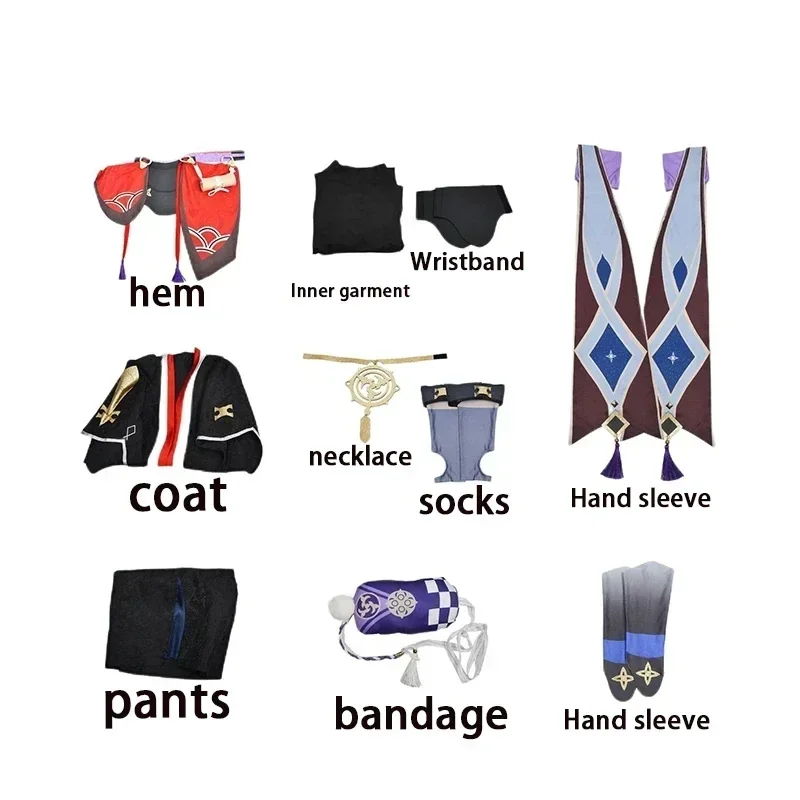 Gioco Genshin Impact Scaramouche Cosplay Genshin Impact Costume Wanderer Parrucca Set di scarpe Anime Halloween Party Cosplay Uniforme @ 0Z