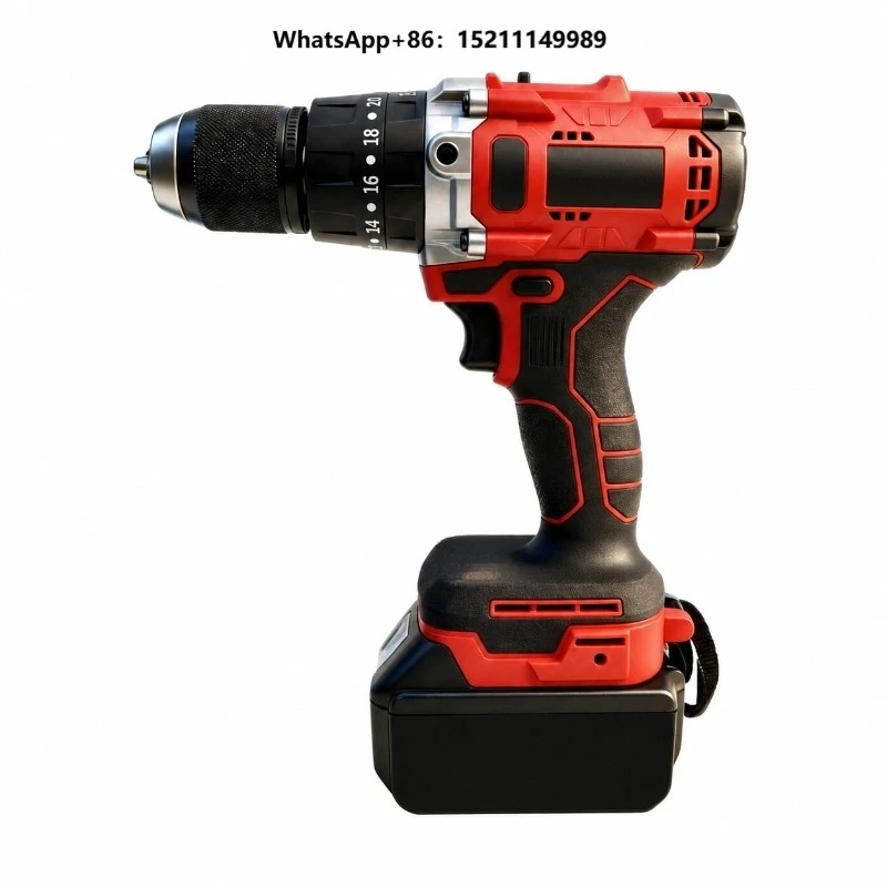 Two Speed 18V Concrete Metal Portable Rechargeable Lithium Battery Electric Drill