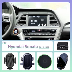 For Hyundai Sonata LF 2015 2016 2017 Car Phone Holder Wireless Charging Magnetic Phone Holder Magsafe Support Accessories
