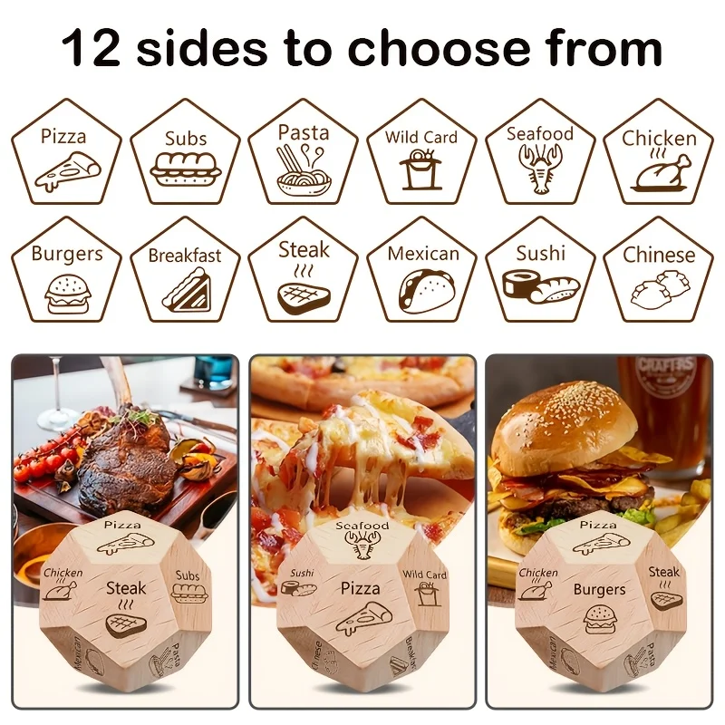 عبوة واحدة من النرد الخشبي هدية عيد الحب، هدية النرد الليلي للزوجين، لعبة الحب، ليلة الألعاب الرومانسية، تصميم على الطراز الريفي #4