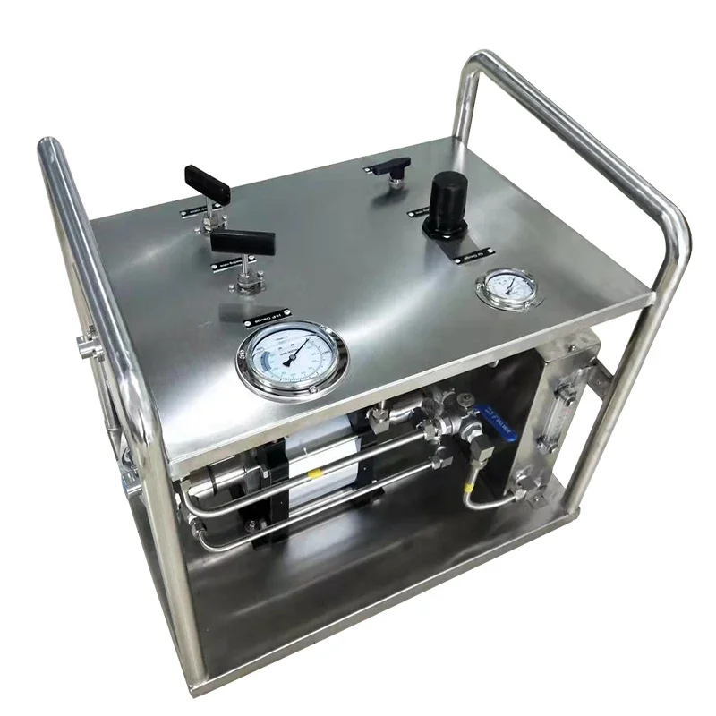 USUN Model:WS-AT64  300-500 Bar  customized air driven hydraulic pressure testing  pump system