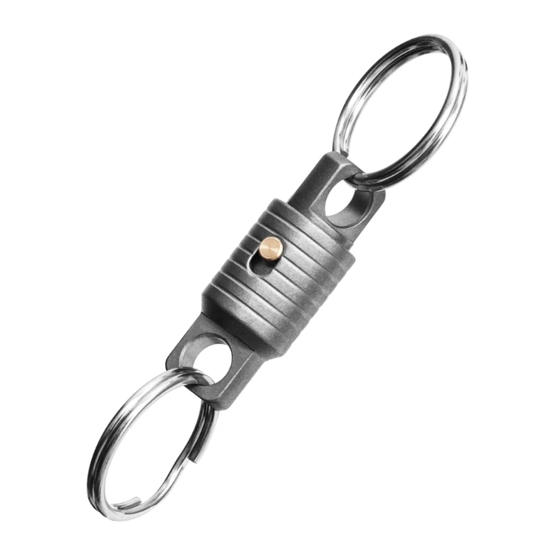 

Durable Titaniums Alloy Keychain Accessory With 360 Degree Rotation And Secure Locking Mechanism For Keys