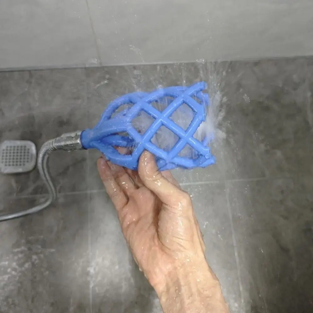 3D Printed Handheld Shower Head High Pressure Shower Accessories Spiral Nozzle Full Cleaning Pet Shower Head Bathroom Use