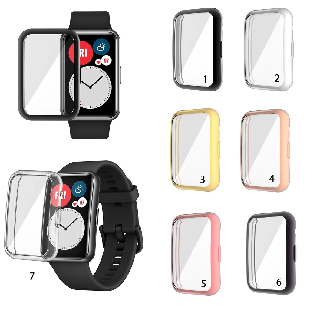 

Slim TPU Case for Huawei Watch Fit New SE Special Edition Soft Screen Protector watch cover