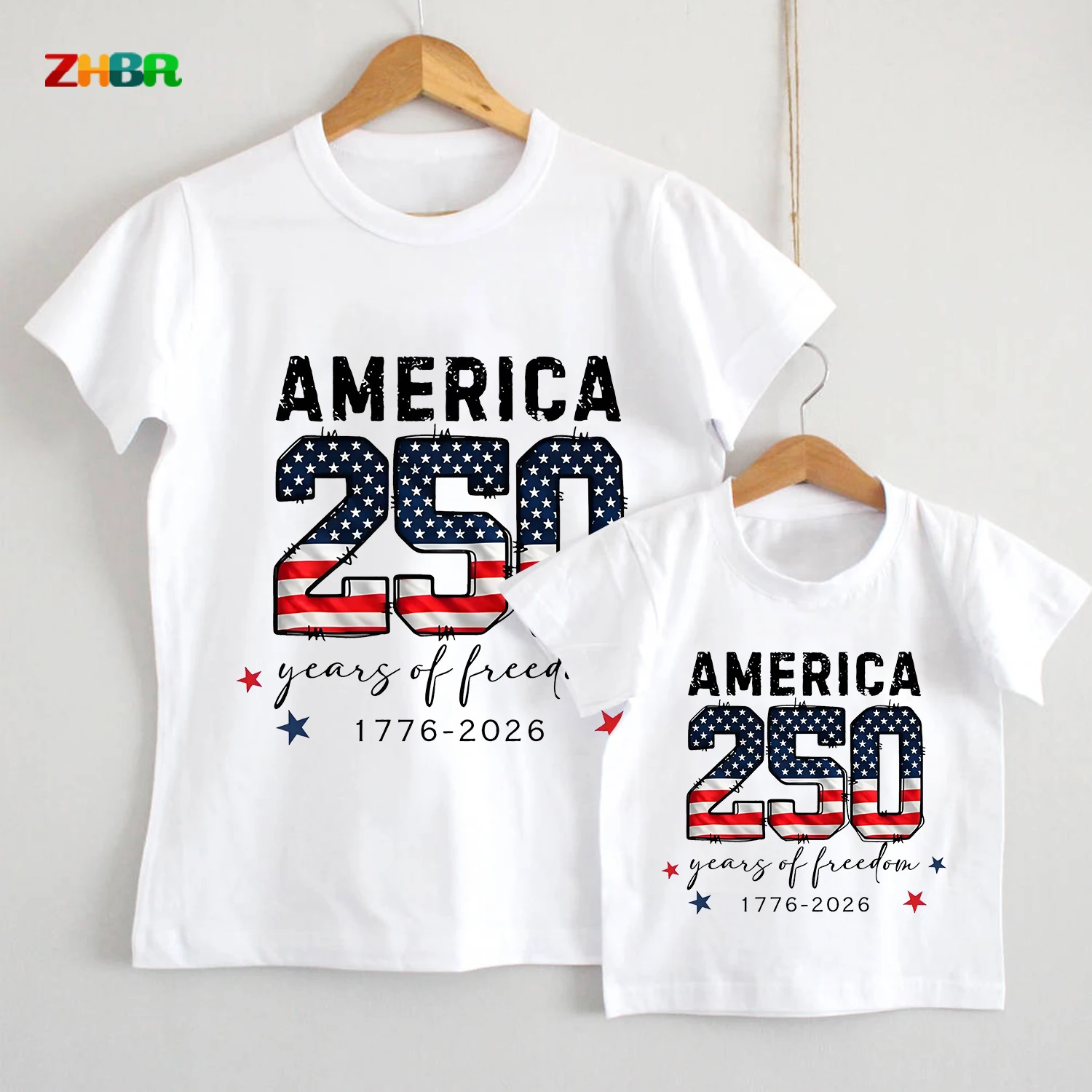 Kids 4th of July T-Shirt Free To Be Me USA Flag Sunglasses Print Patriotic  America 250th Anniversary Matching Family T-Shirt