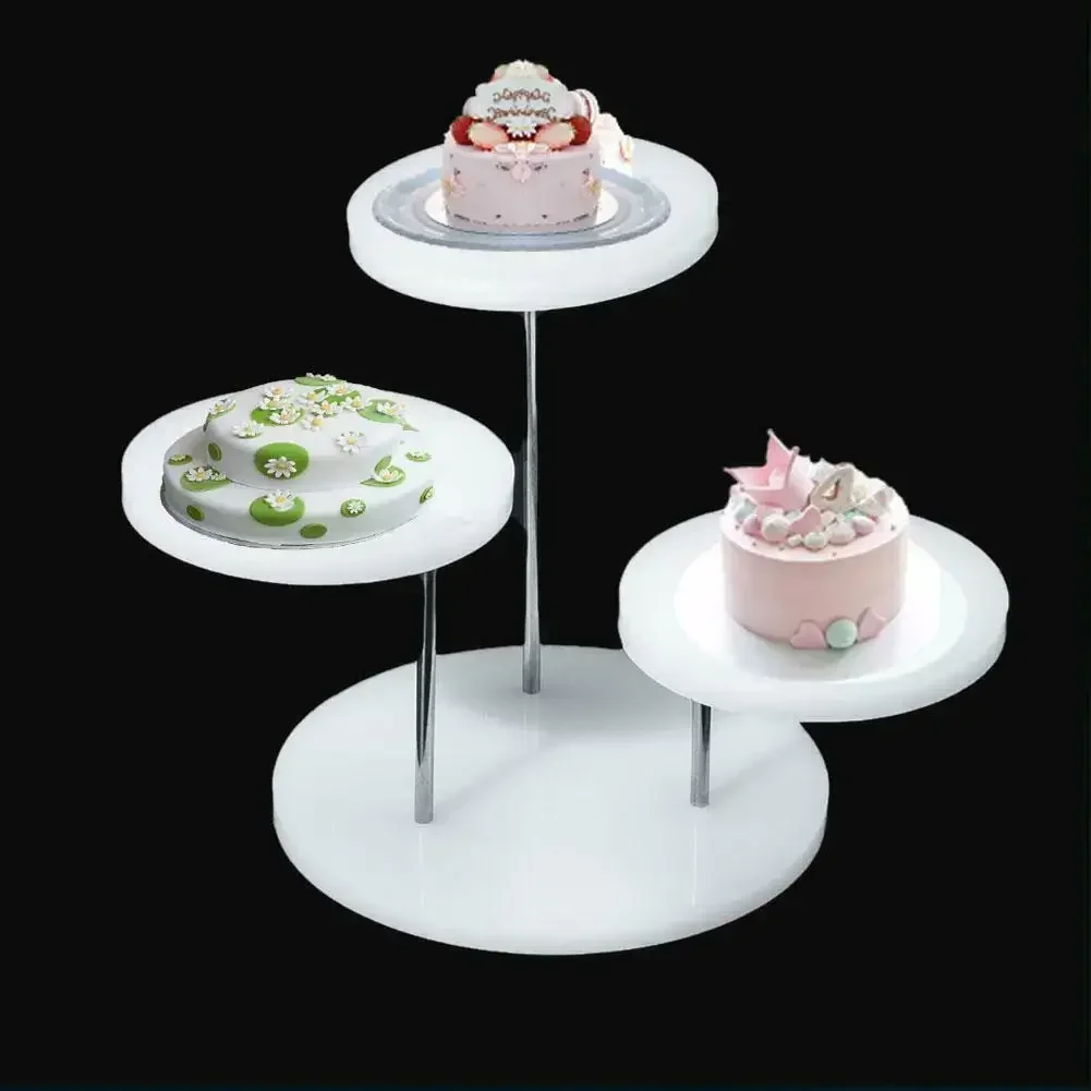 3-layer Acrylic Ring Display Rack, Earring Jewelry Rack, Cake Dessert Rack, Party Wedding Cake Rack, Baby Shower Decoration