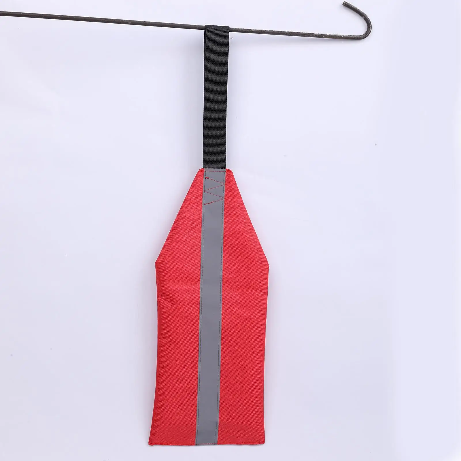علم تحذير لمقطورة قماش أكسفورد مع حزام معلق ومؤشر أمان كاياك لسلامة قارب سحب يخت الزورق #5