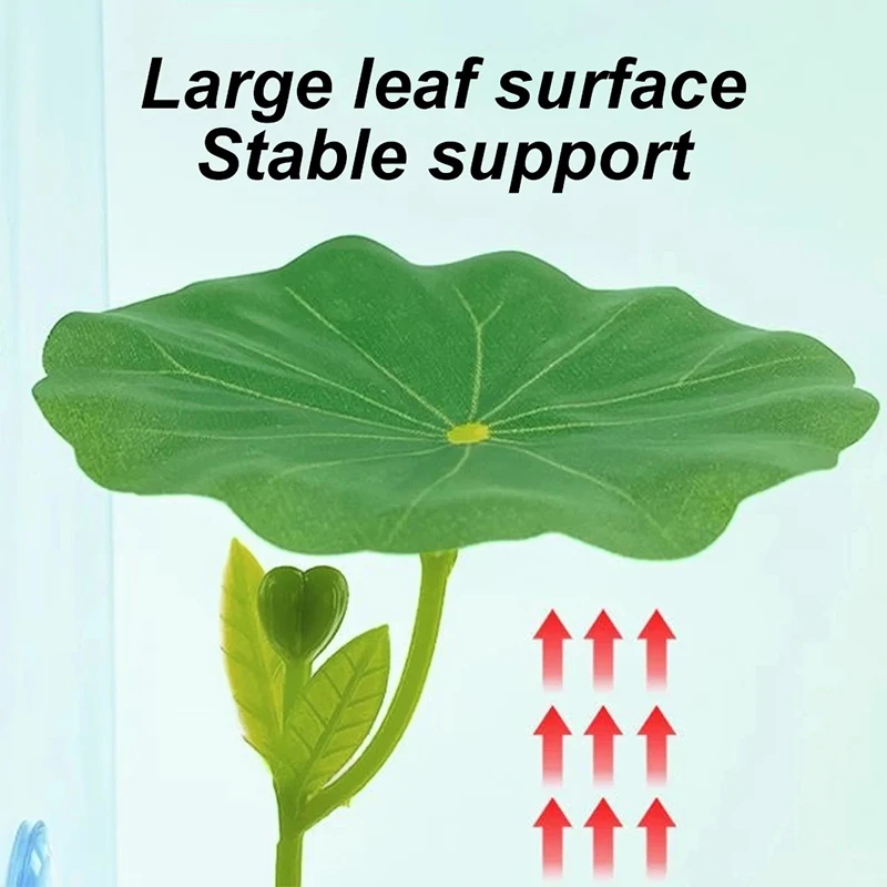 1Pc Green Leaf Hammock For Betta Fish Stress-Reducing Aquarium-Safe Decor With Suction Cup For Fish Tank Fake Plants Decoration