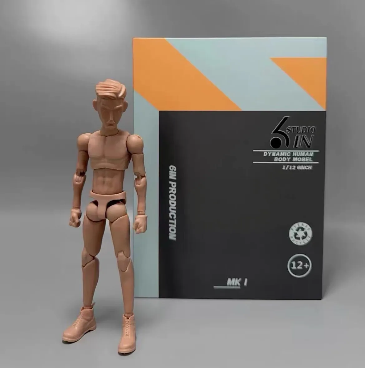

In Stock 6in Studio 6in001 1/12 Scale Male Action Figure Body - Articulated Blank Model For Custom Figures