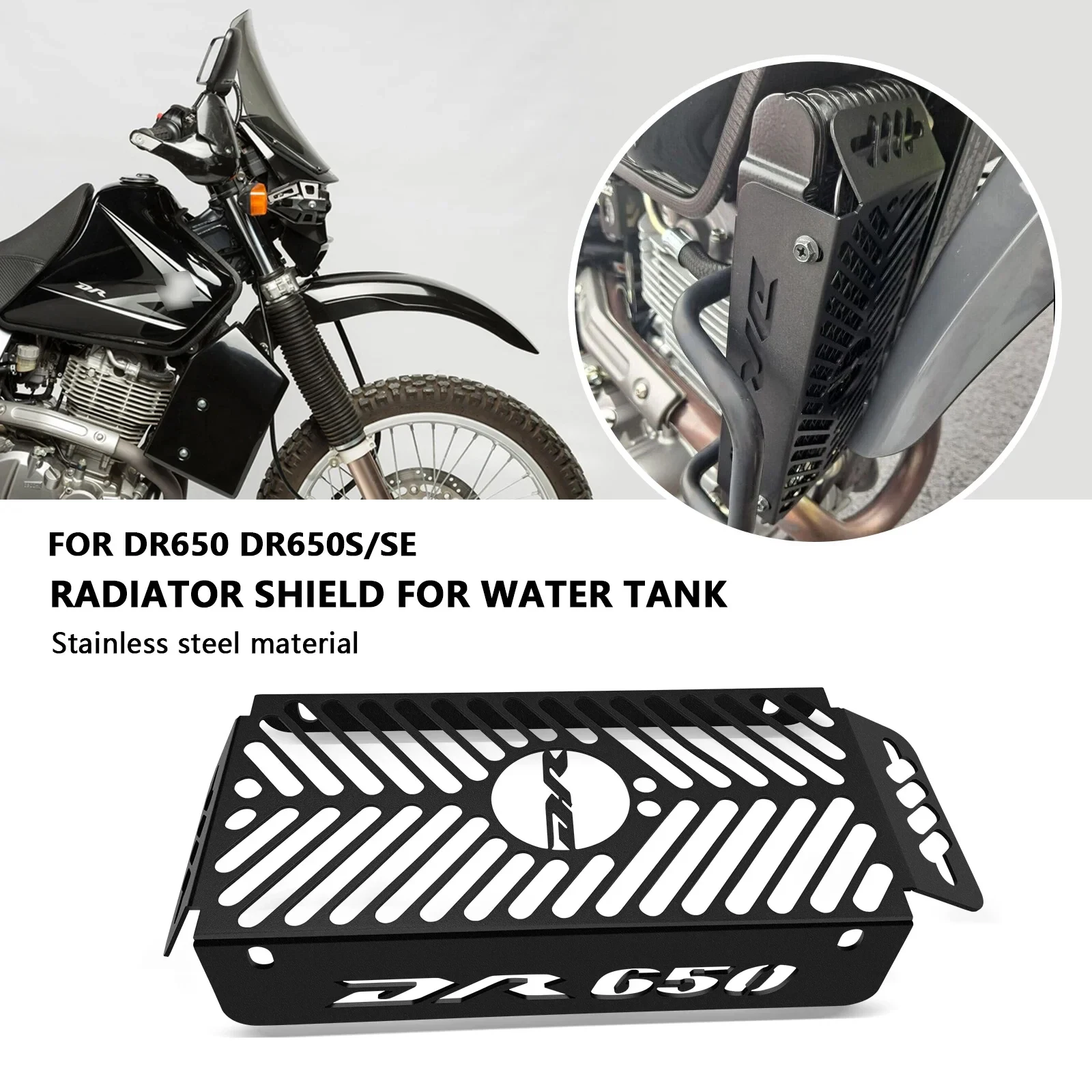 Protector de Radiador para Motocicleta, Rejilla Protectora para Enfriador de Aceite, Cubierta Protectora para Radiador DR650 SE DR650S SE