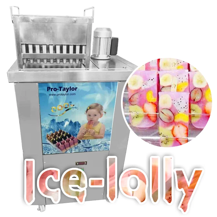 Small Ice Lolly Popsicle Ice Cream Making Machine 2 Molds Automatic Popsicle Freezer Machines